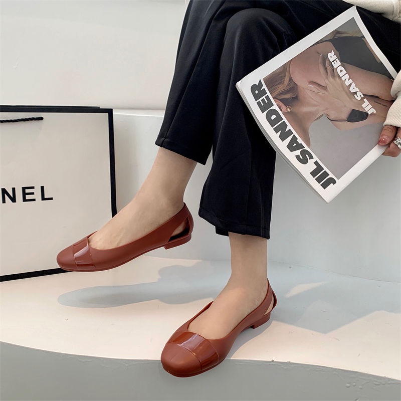 Giày Sandal Nhựa pvc Mềm Siêu Nhẹ Chống Trượt Nhanh Khô Thời Trang Mùa Hè Mới 2023 Cho Nữ