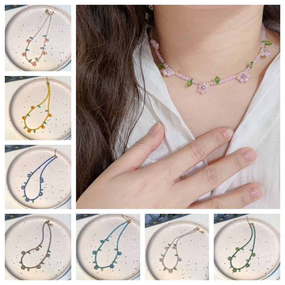 Vòng Cổ Choker Y2K Mặt Hoa Lá Phong Cách Bohemian Hàn Quốc Dành Cho Nữ
