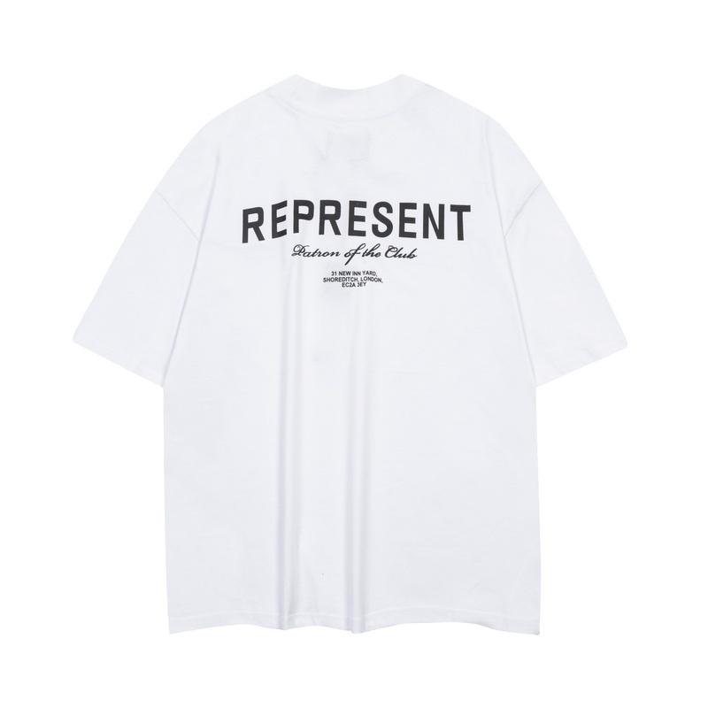 Áo Thun Tay Ngắn In Chữ Rep-resent 88 Thời Trang Xu Hướng Đường Phố Cho Nam Và Nữ Ti5Uty6