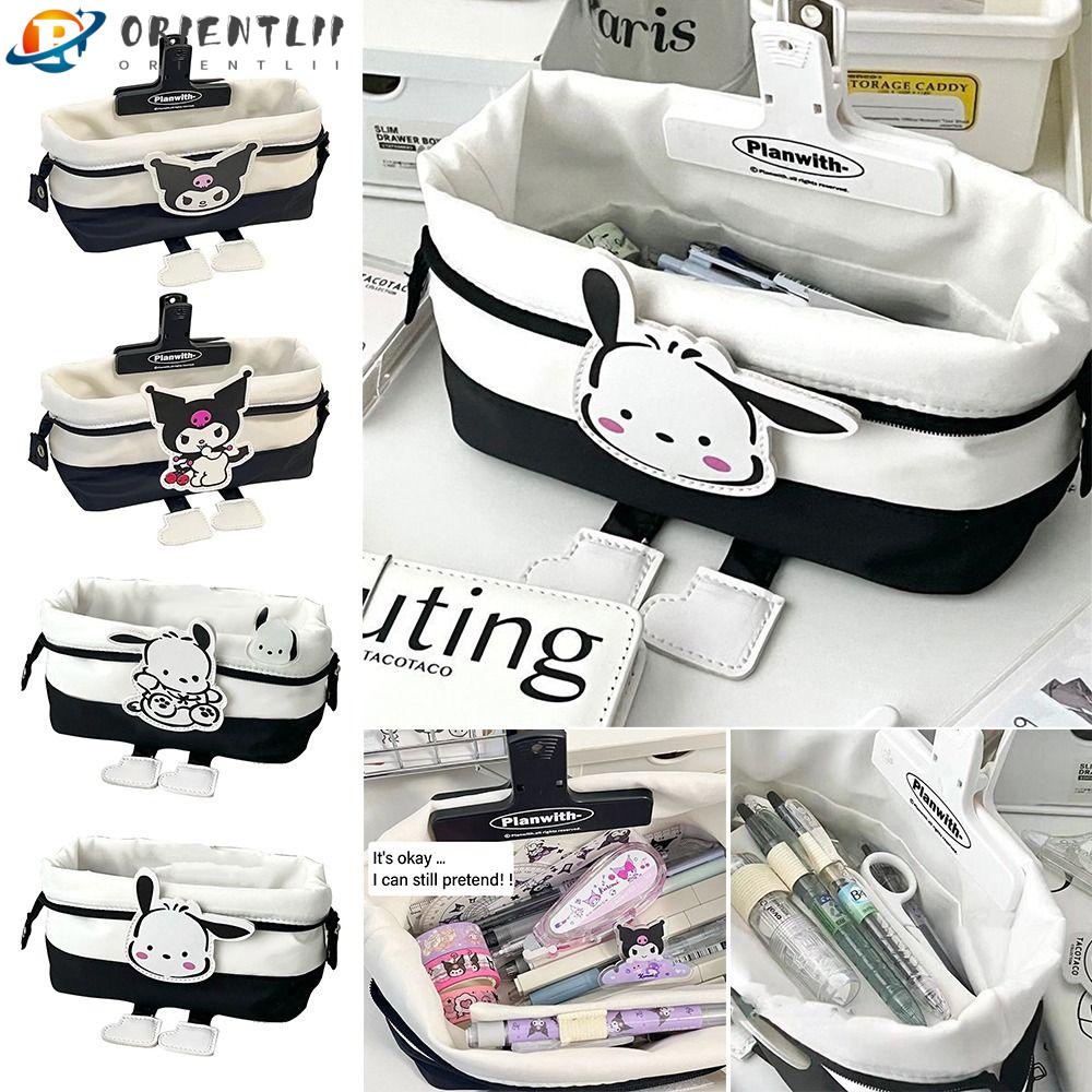 Túi Đựng Bút Bằng Vải Oxford Sức Chứa Lớn Họa Tiết Chó Pacha Pacha