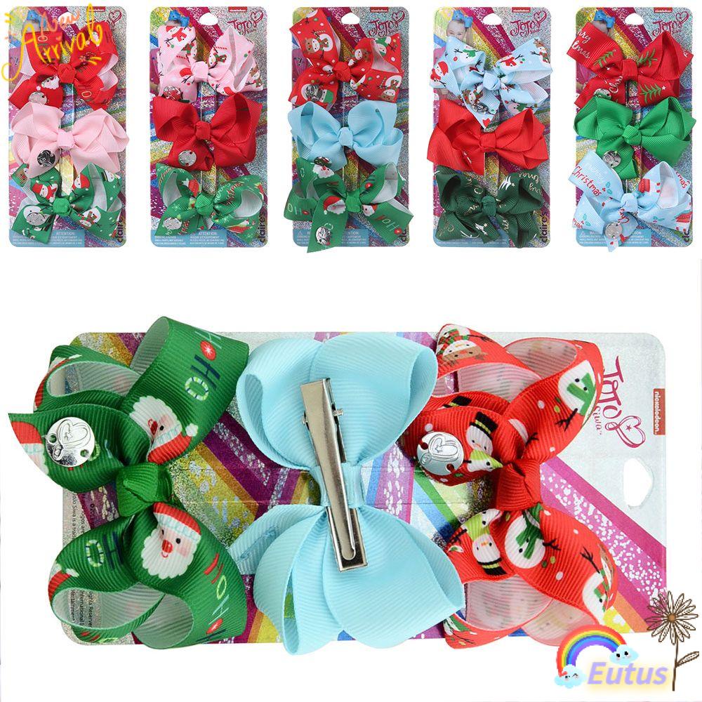 Bộ 3 Kẹp Tóc Bằng Nylon Thiết Kế Dễ Thương Cho Nữ