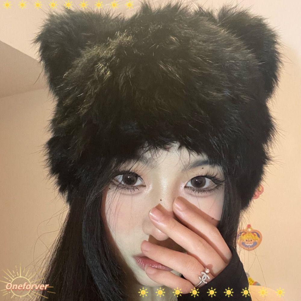 Mũ Trùm Đầu Vải Bông Màu Đen Giữ Ấm Mùa Đông Thông Dụng