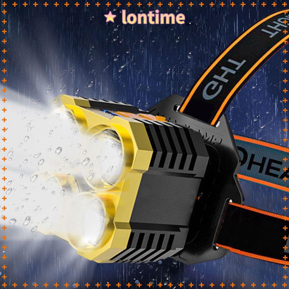 Đèn LED Đeo Trán Sử Dụng Khi Đi Câu Cá / Leo Núi Ngoài Trời Có Thể Sạc Lại