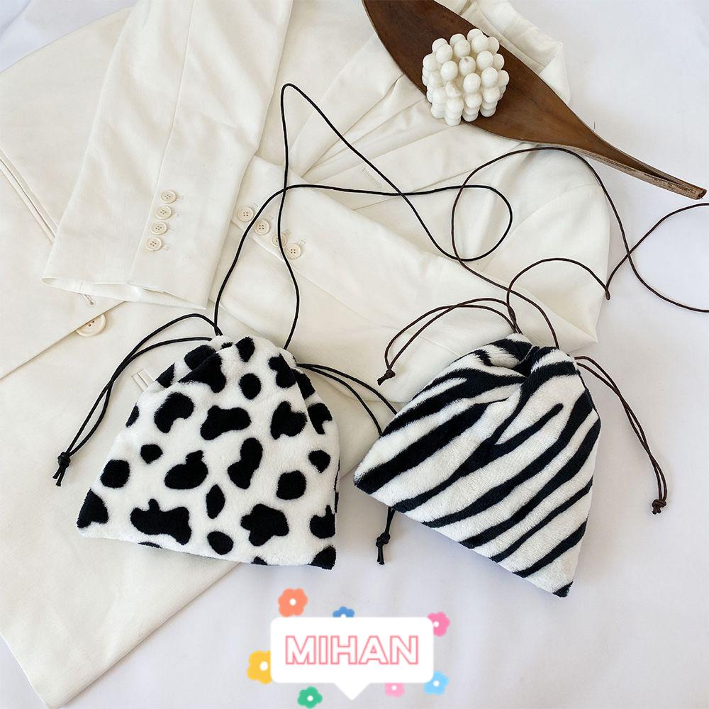 Túi Lông Xù Đeo Chéo Vai Có Dây Rút MIHAN1