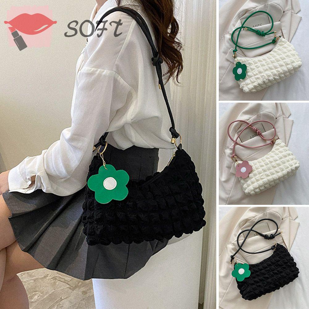 Túi Đeo Vai Sức Chứa Lớn Màu Trơn Thời Trang