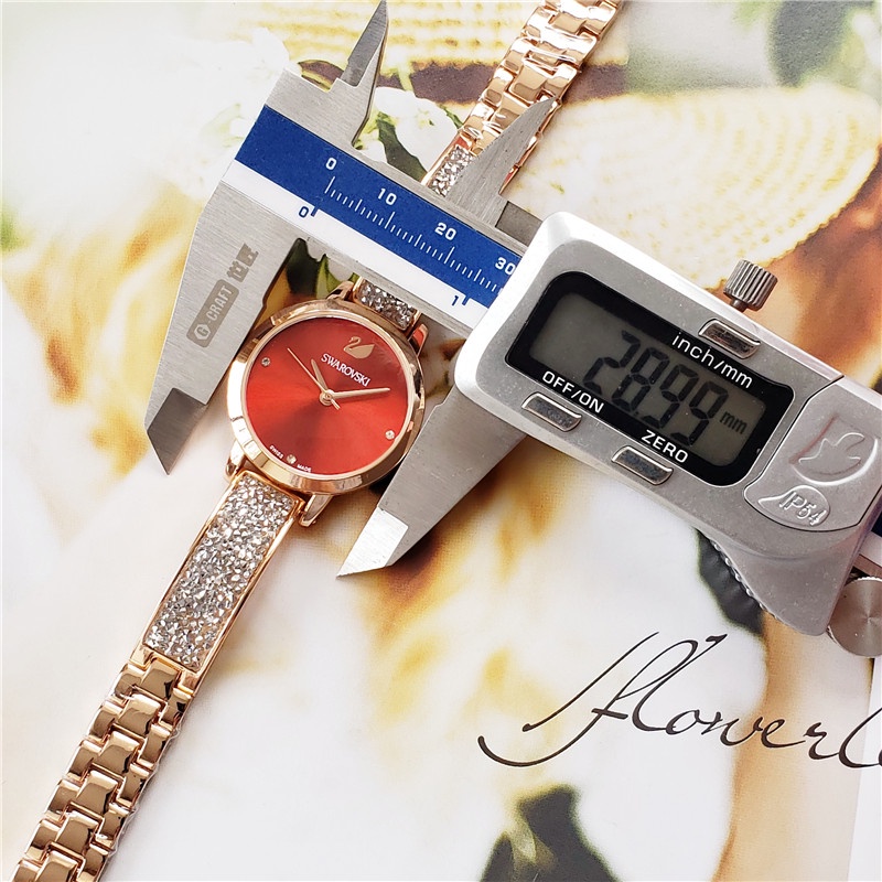 Đồng Hồ Thạch Anh Swarovski Thiết Kế Đơn Giản Thời Trang Cho Nữ