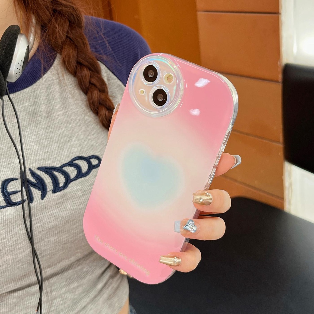 Ốp Điện Thoại Tpu Dẻo Trong Suốt Màu Sắc Ngọt Ngào Đơn Giản Chống Rơi Cho iPhone 14 13 12 11Pro Max