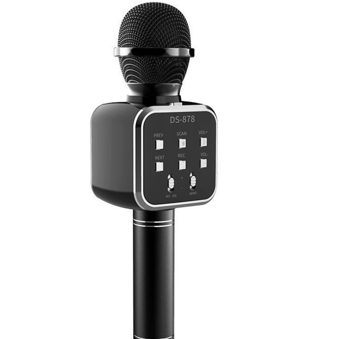 Mic Hát Karaoke DS878 Bluetooth 5.0 Kết Nối Tivi, MTB, Điện thoại, loa thùng