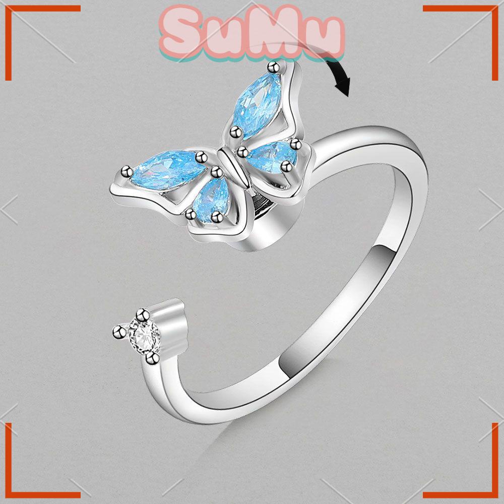 Nhẫn Hình Bươm Bướm Giúp Giảm Căng Thẳng Dành Cho Nữ