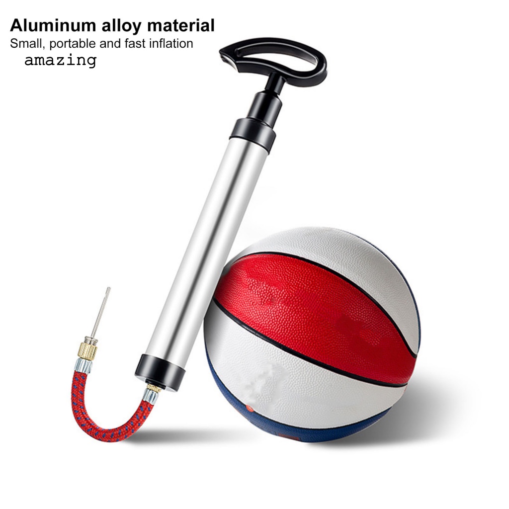 1 Bộ Dụng Cụ Bơm Bóng Rổ Với Ống Nối Dài Bằng Hợp Kim Nhôm Tiện Dụng