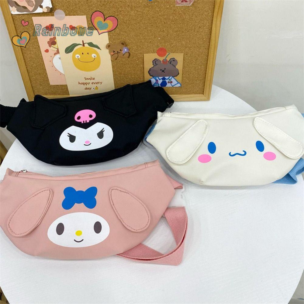 Túi Đeo Chéo Cầu Vồng Kuromi Đựng Điện Thoại