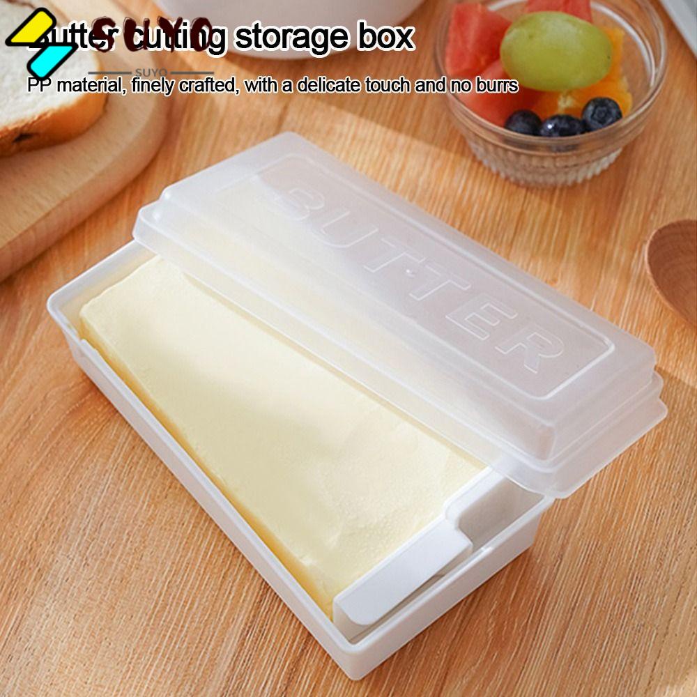 Bộ 2 Hộp Đựng Bơ Trong Suốt Sức Chứa Lớn Tiện Dụng Ốp