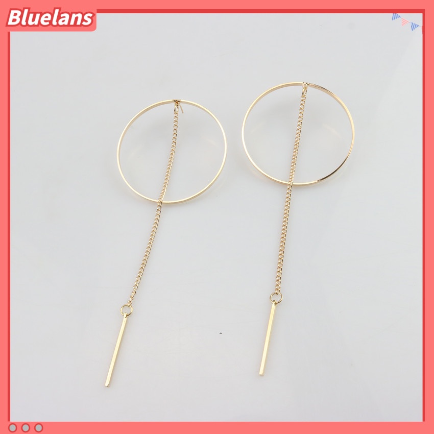 Khuyên Tai Kim Loại Dạng Hạt Hình Tròn Lớn Đơn Giản Cá Tính [BLS] [BLS]