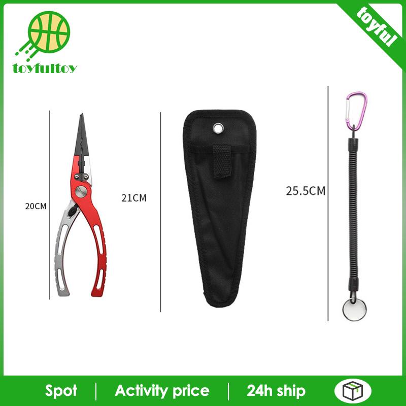 Kìm Gỡ Lưỡi Câu Cá Trọng Lượng Nhẹ Kèm Túi Đựng Tiện Dụng