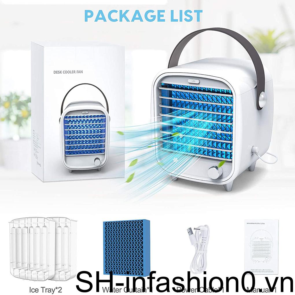 Quạt Điều Hòa Mini Sạc Cổng USB Tiện Dụng Và Bền