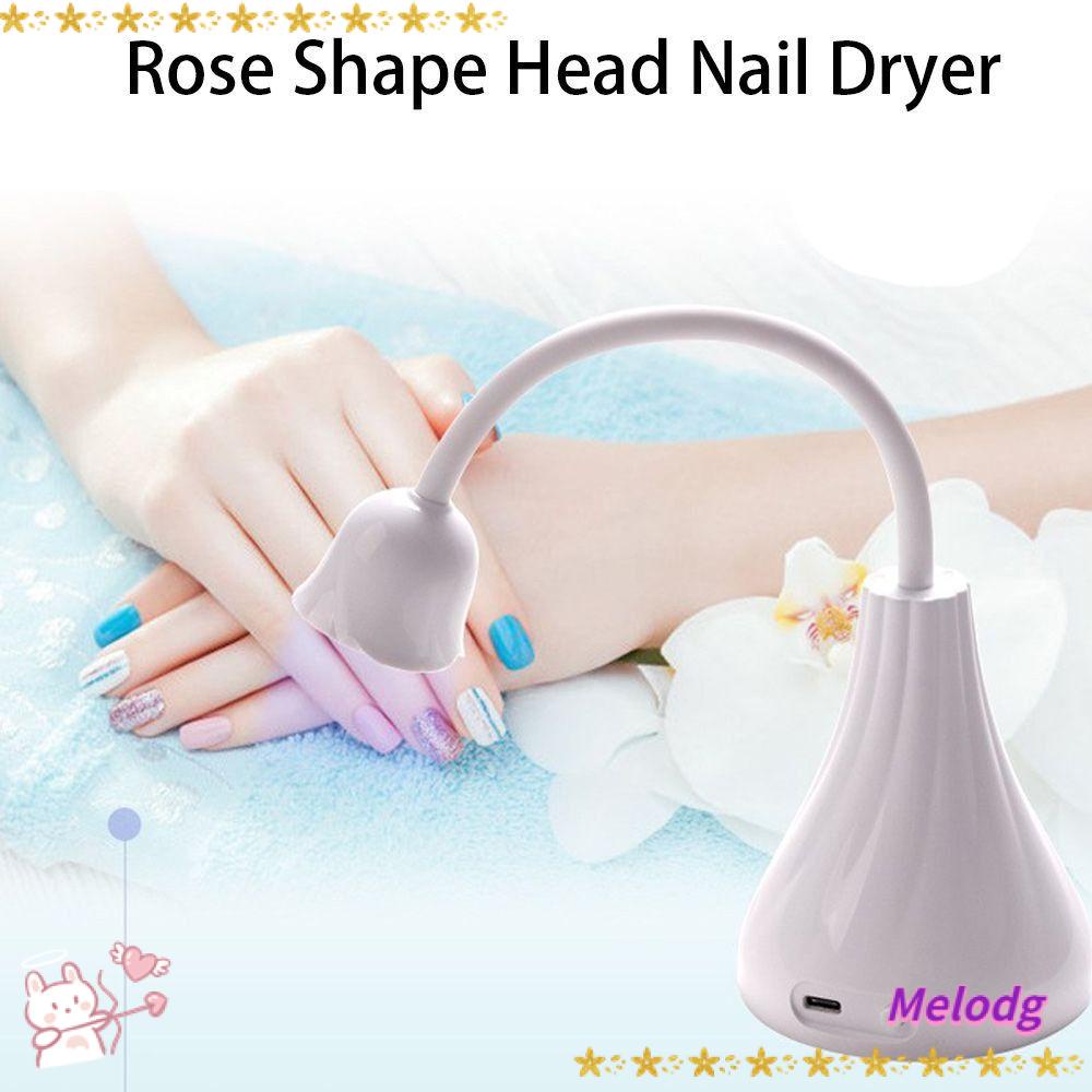 MELODG Đèn Sấy Khô Móng Tay Có Thể Sạc Lại Tiện Dụng