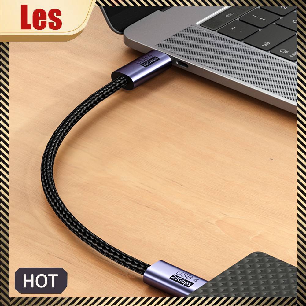 Cáp Sạc Nhanh 20Gbps 8K 60Hz PD 100W USB 4.0 Type-C Male Sang Male