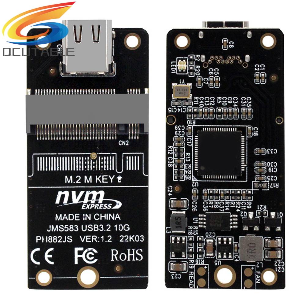 Thẻ Chuyển Đổi NVME M.2 Sang Type-C SSD 10Gbps Hỗ Trợ 2230 2242 2260 2280