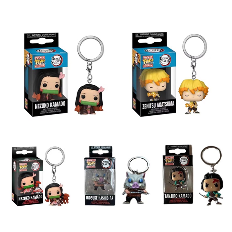Funko POP Móc Khóa Hình Nhân Vật NEZUKO TANJIRO ZENITSU Agatsu Agatsua