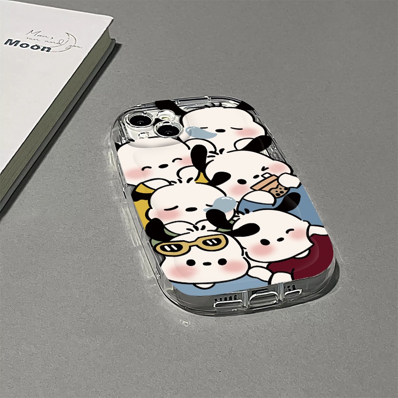 Ốp Điện Thoại Silicon TPU Mềm Trong Suốt Chống Sốc In Hình Cún Dễ Thương Cho IPhone 14 12 13 11 Pro XS Max XR X 8 + 7 Plus