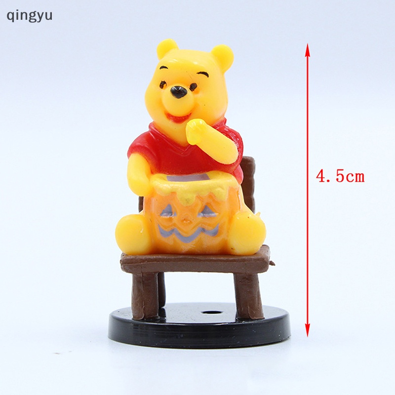 DISNEY Bộ 7 Mô Hình Nhân Vật Hoạt Hình Winnie The Pooh Bằng PVC