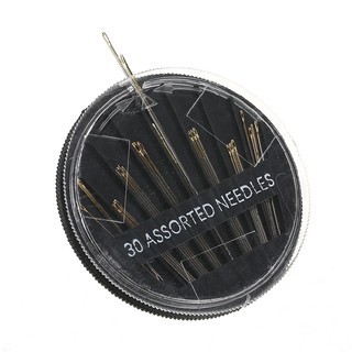 New 30pcs Hand Sewing Needles Assorted Sizes Easy Thread Big Eye Needles Set