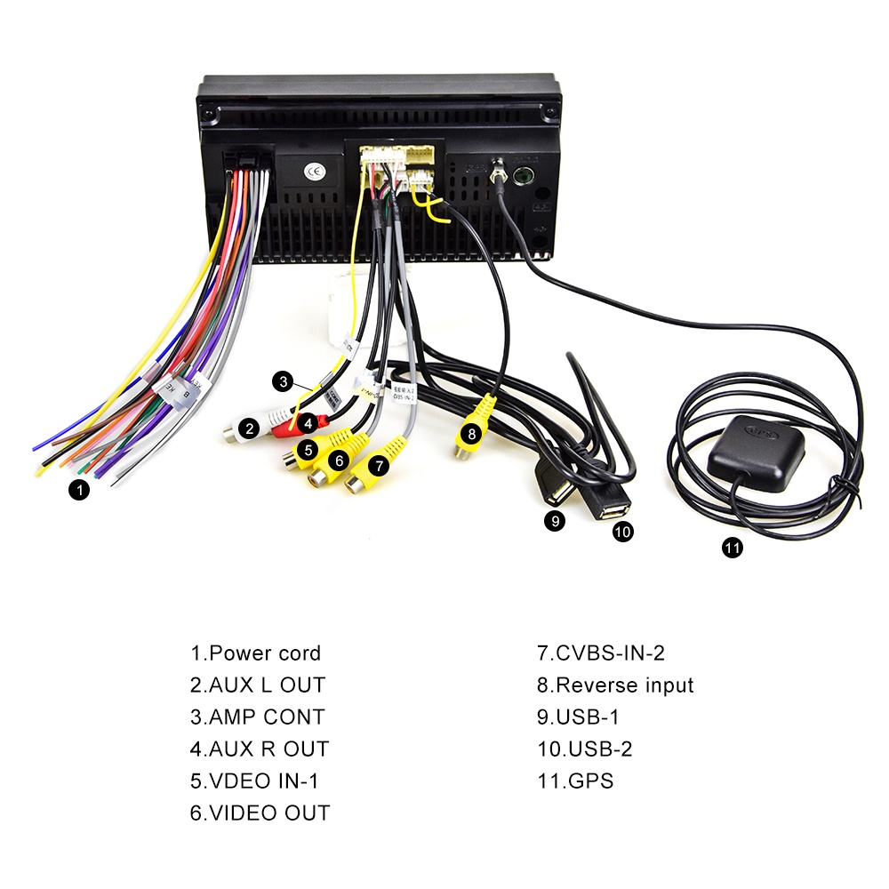 Dây Cáp USB Kết Nối Đa Phương Tiện 4 Pin 6 Pin Cho Xe Hơi Android