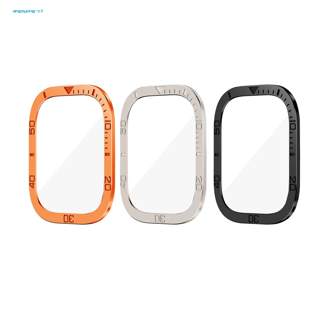 Kính Cường Lực Trong Suốt Viền Kim Loại Chống Trầy Cho Iwatch 8