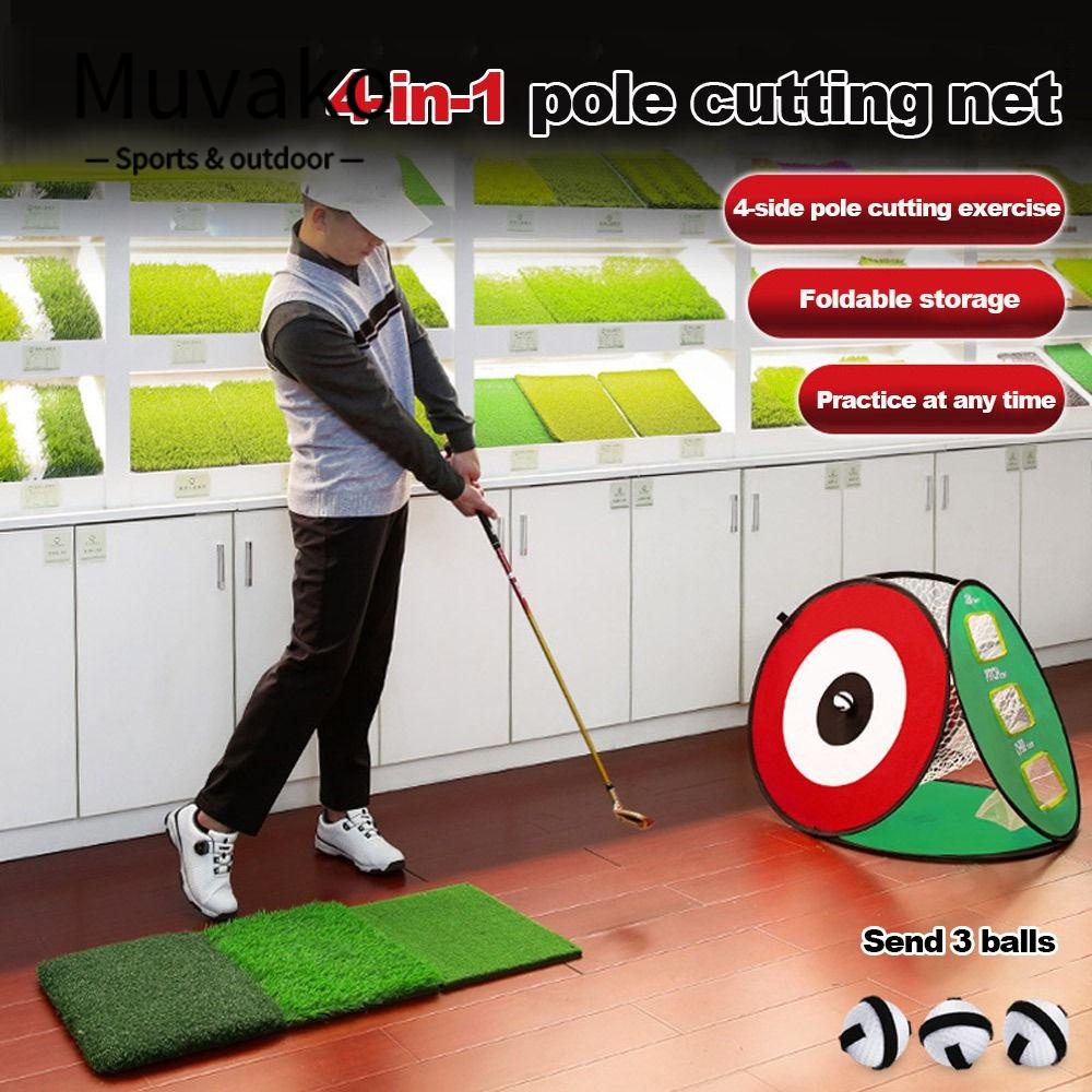 MUVAKO Lưới Luyện Tập Đánh Golf Gấp Gọn Tiện Lợi