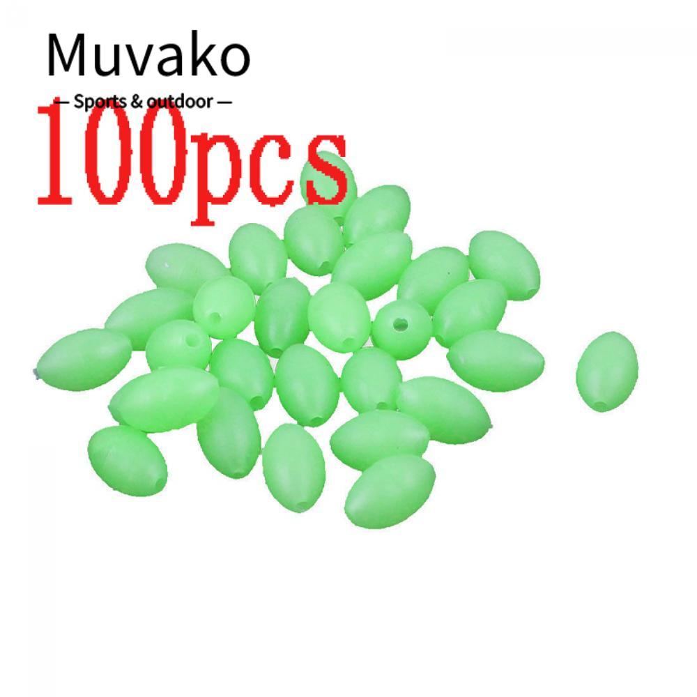 MUVAKO Bộ 100 Hạt Nhựa Phát Quang 5mm X 3.4m