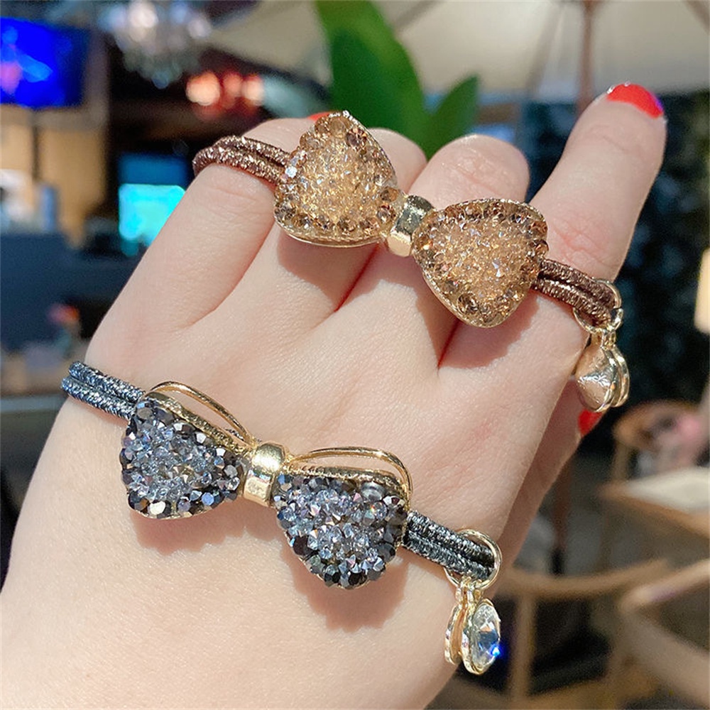 Dây Cột Tóc Đính Đá Pha Lê Lấp Lánh Thời Trang