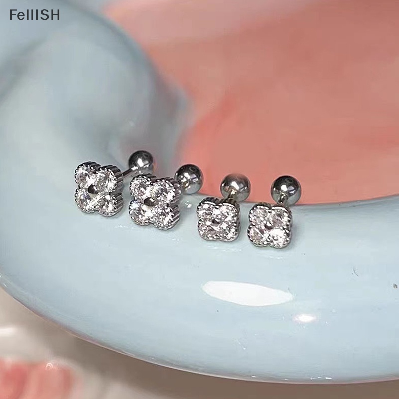 1 Đôi Khuyên Tai Dạng Xoắn Ốc Đính Đá Zircon 439br