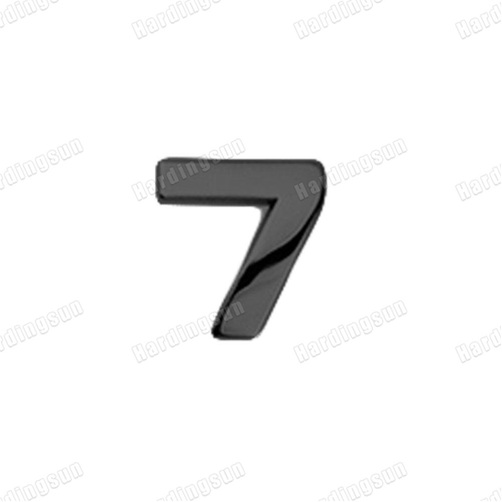 1 Miếng Dán Chữ Cái A-Z 0-9 3D Bằng Kim Loại Màu Đen Trang Trí Xe Hơi DIY