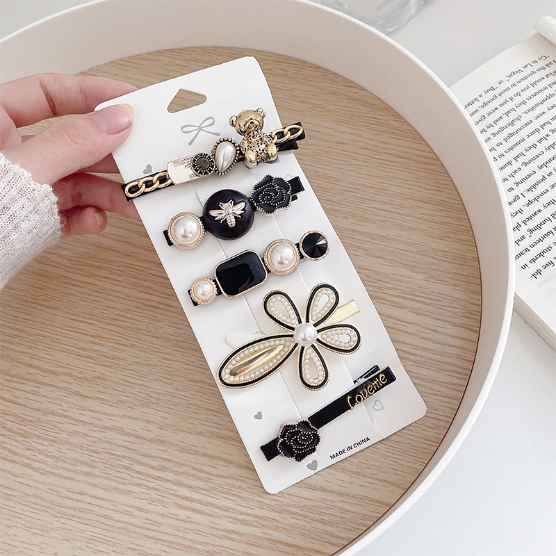 Kẹp Tóc Hình Gấu Bằng Kim Loại Cao Cấp Phong Cách Hàn Quốc Cho Nữ