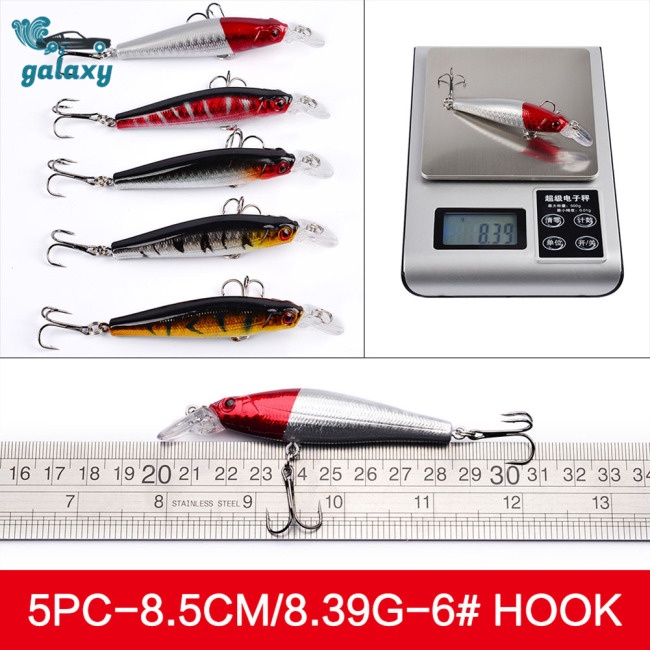 Galaxy Set 48 Mồi Giả Nhử Cá Bằng Nhựa Mềm Kèm Móc Câu
