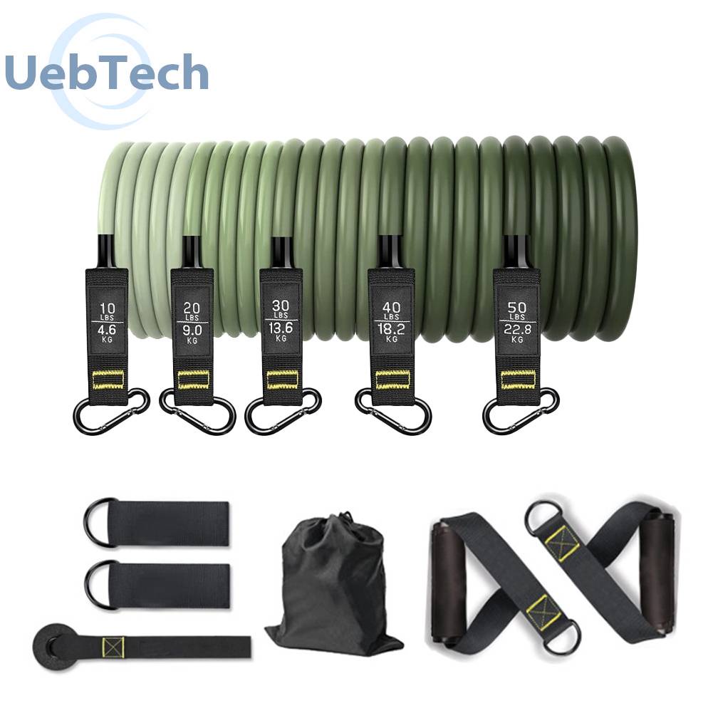 Set 11 Dụng Cụ Dây Kéo Đàn Hồi Hỗ Trợ Tập Thể Hình Chống Trượt