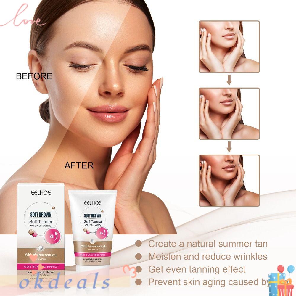 Kem Làm Tan Nở Da Nâu Sáng Bóng Tự Nhiên Hiệu Quả Dưỡng Ẩm Thích Hợp Cho Các Hoạt Động Ngoài Trời