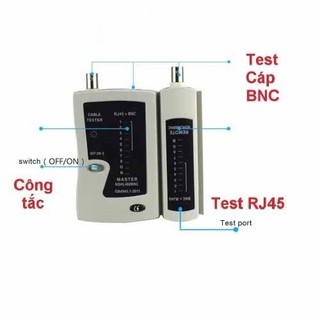 Hộp test cáp mạng + cáp đồng trục bnc rj45