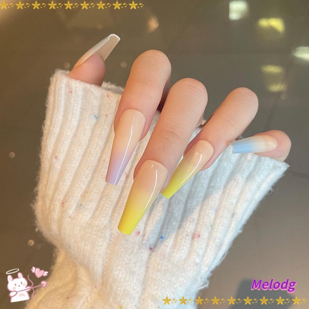MELODG Móng Tay Giả Thời Trang Cho Nữ