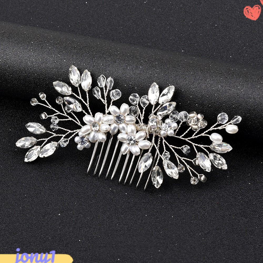 Lược Cài Tóc Hình Vương Miện Đính Pha Lê Sang Trọng