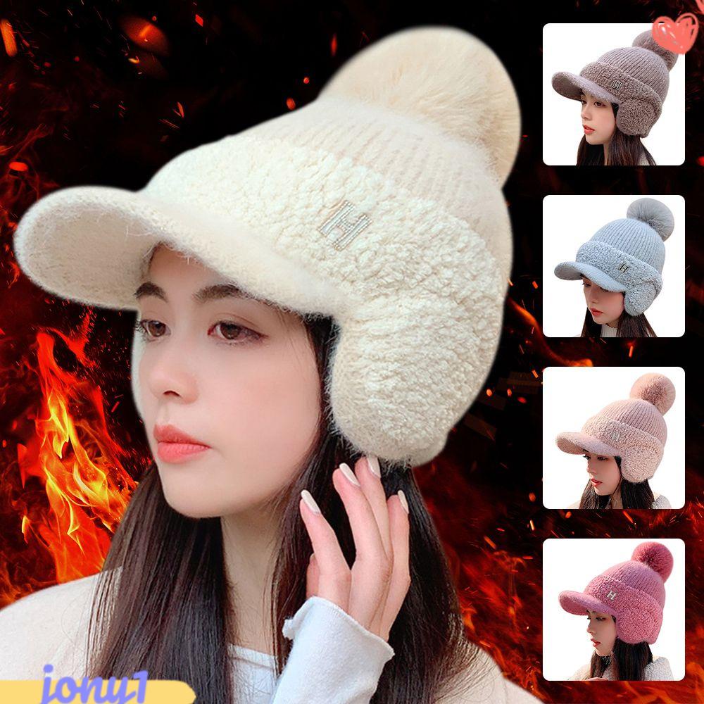 JONYE Mũ Len Trùm Tai Giữ Ấm Khi Đi Xe Đạp