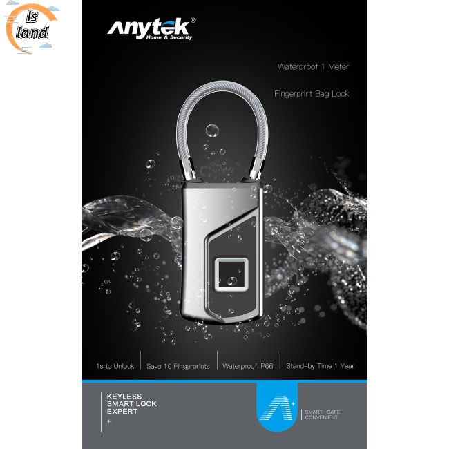 Ổ Khóa Vân Tay Thông Minh L1 Chống Trộm Chống Thấm Nước Sạc Usb Tiện Dụng