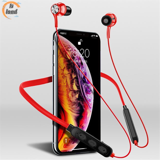 [IS] Tai Nghe Nhét Tai Bluetooth G04 Đeo Cổ Có Nam Châm Hút Rảnh Tay Khi Chơi Thể Thao