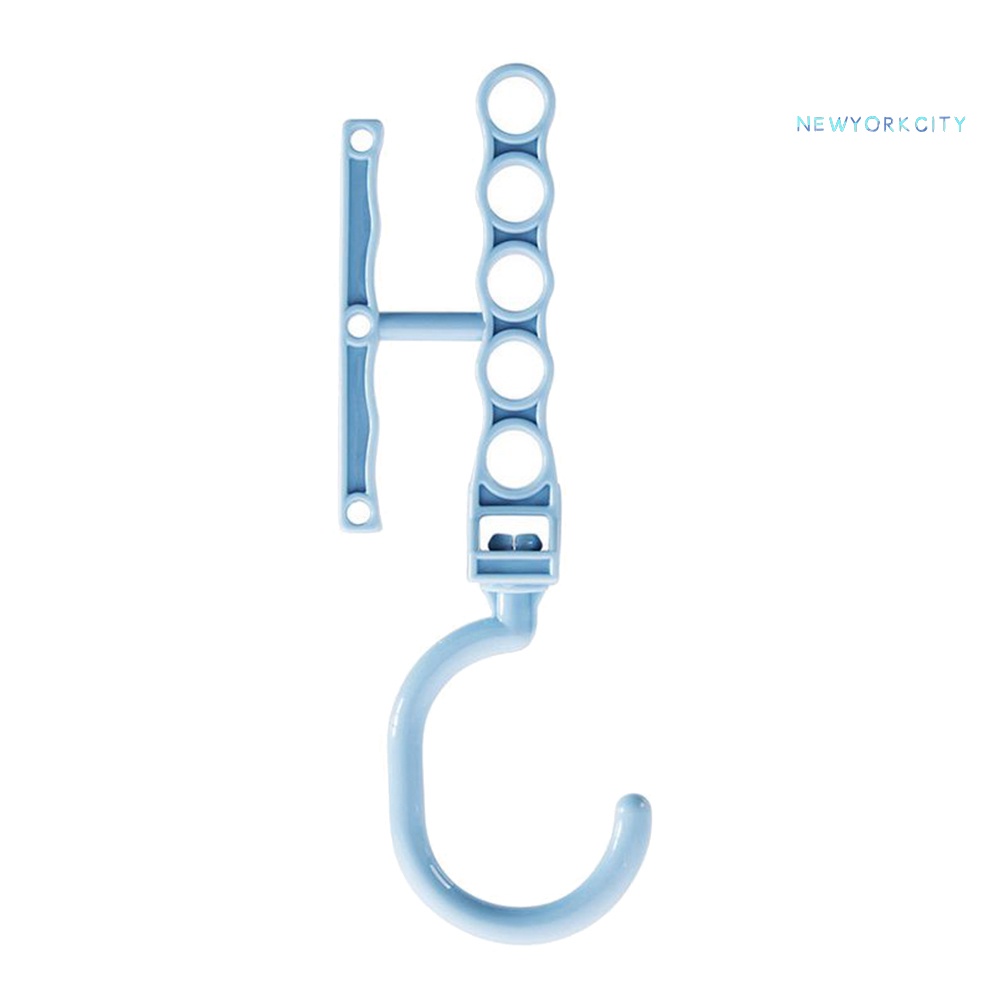 Móc Treo Quần Áo 5 Vòng Bằng Nhựa Chống Trượt Tiện Dụng