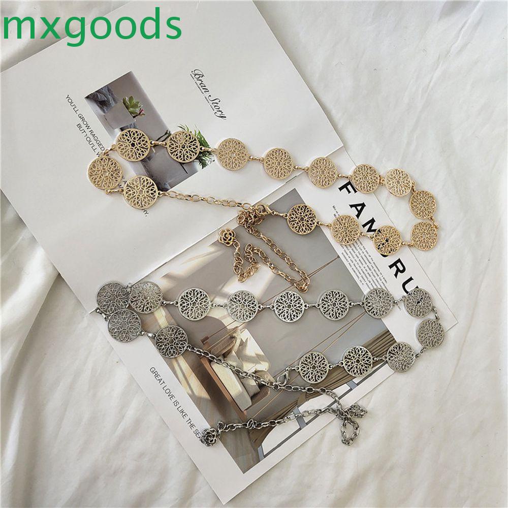 MXGOODS Dây Xích Thắt Lưng Thiết Kế Đục Lỗ Thanh Lịch Thời Trang Mùa Hè Cho Nữ