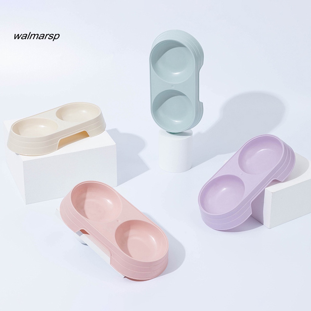 WWA Bát đôi đựng thức ăn Siêu Rẻ cho chó mèo Pet,có nhiều màu sắc dễ thương