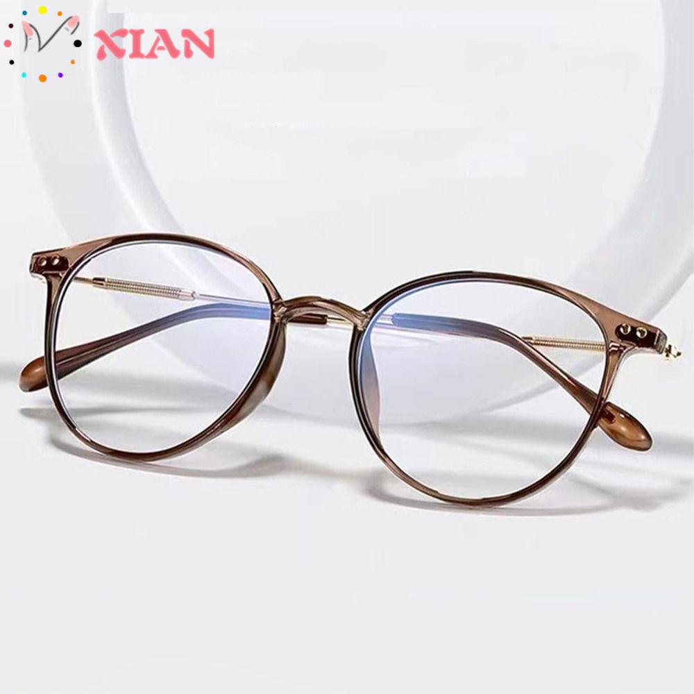 XIANTIN Kính Đọc Sách Chống Ánh Sáng Xanh Phong Cách Vintage Đơn Giản Thời Trang Bảo Vệ Mắt