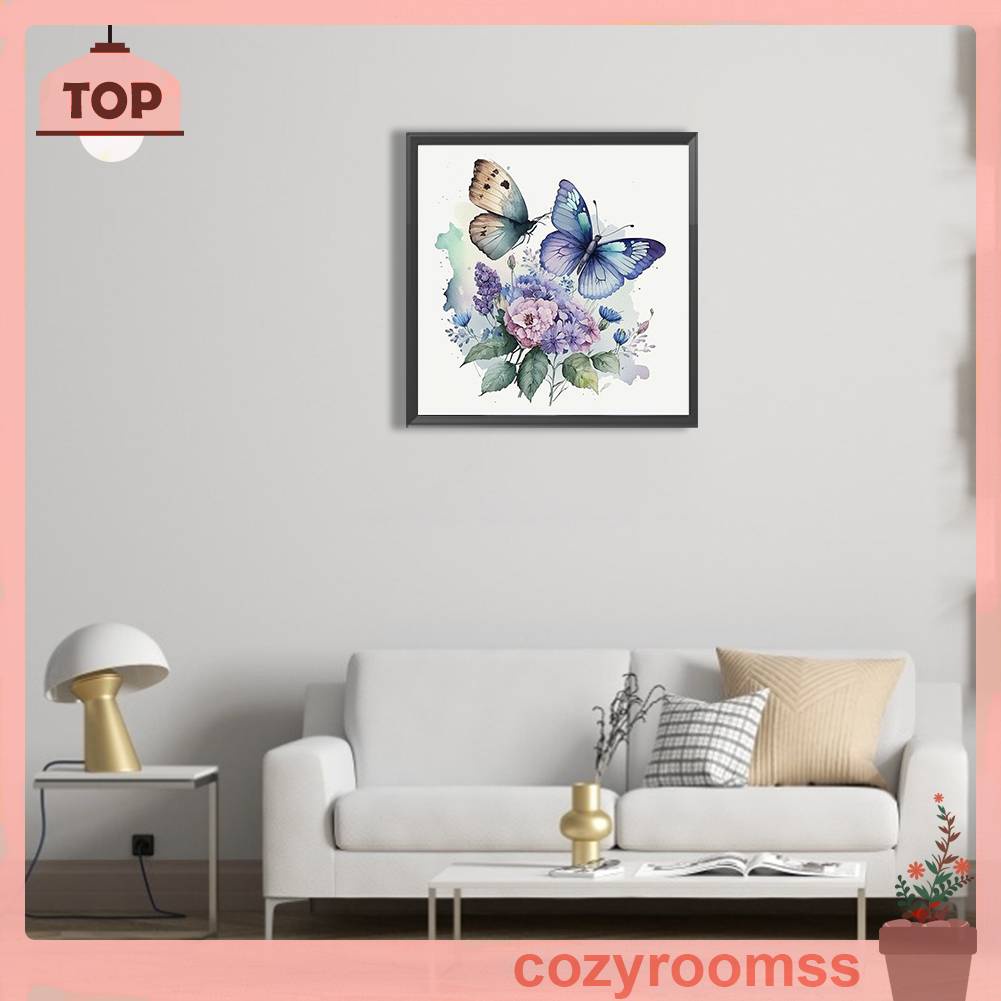 Tranh Đính Đá Kim Cương Toàn Bộ 5D DIY Hình Vẽ Hoa Trang Trí Nhà Cửa