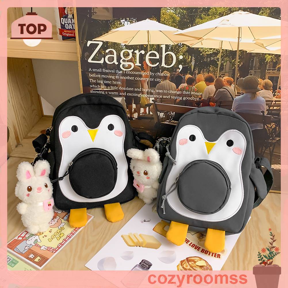 Túi Đeo Chéo Nữ Hình Chim Cánh Cụt Hoạt Hình Đáng Yêu