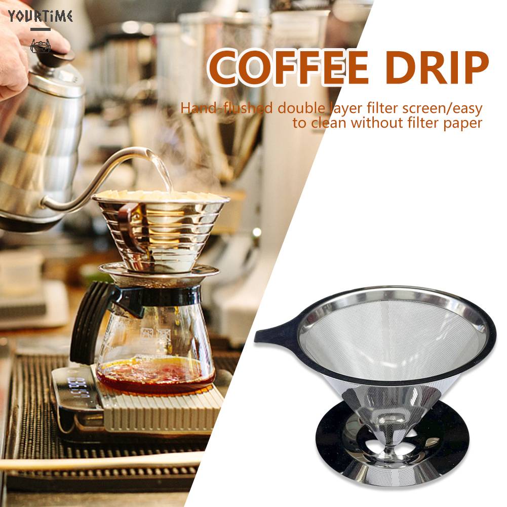 Giá Lọc Cà Phê Hai Lớp Hình Nón Có Thể Tái Sử Dụng